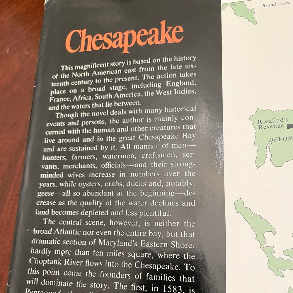 James A. Michener “Chesapeake” First Edition hardcover book - Picture 12 of 16